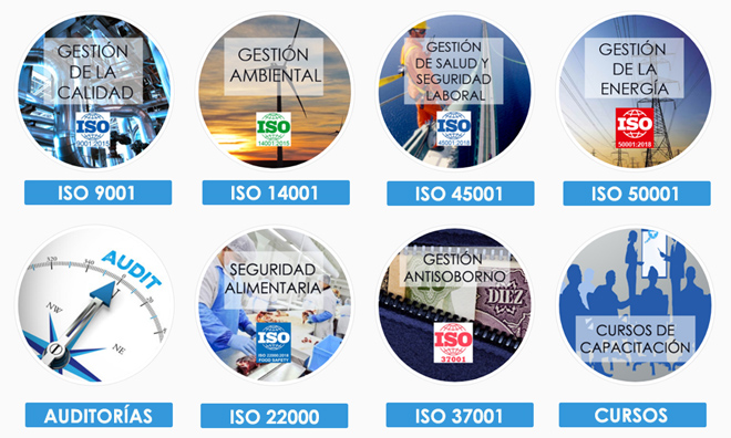 Consultoria ISO 9000, ISO 14000, OHSAS 18000, ISO 22000, Cadena de Custodia FSC, Auditorias